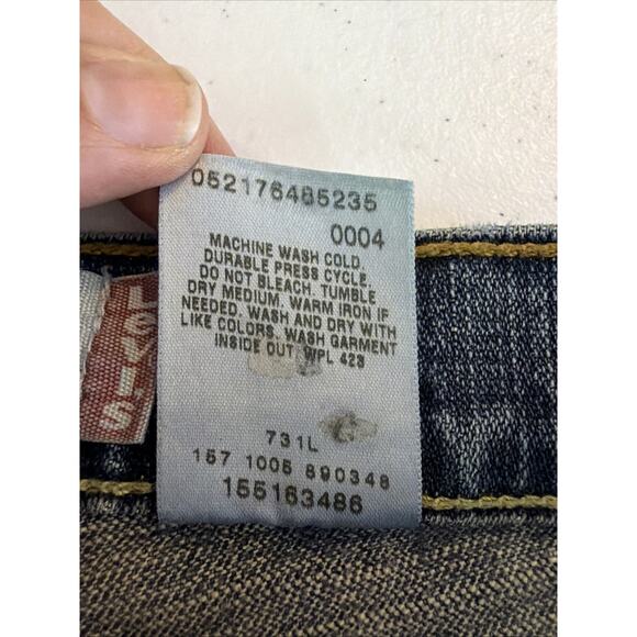 Levi's Boot Cut 515 Denim Blue Jeans Size 12M 99% Cotton western Medium wash - Picture 10 of 11